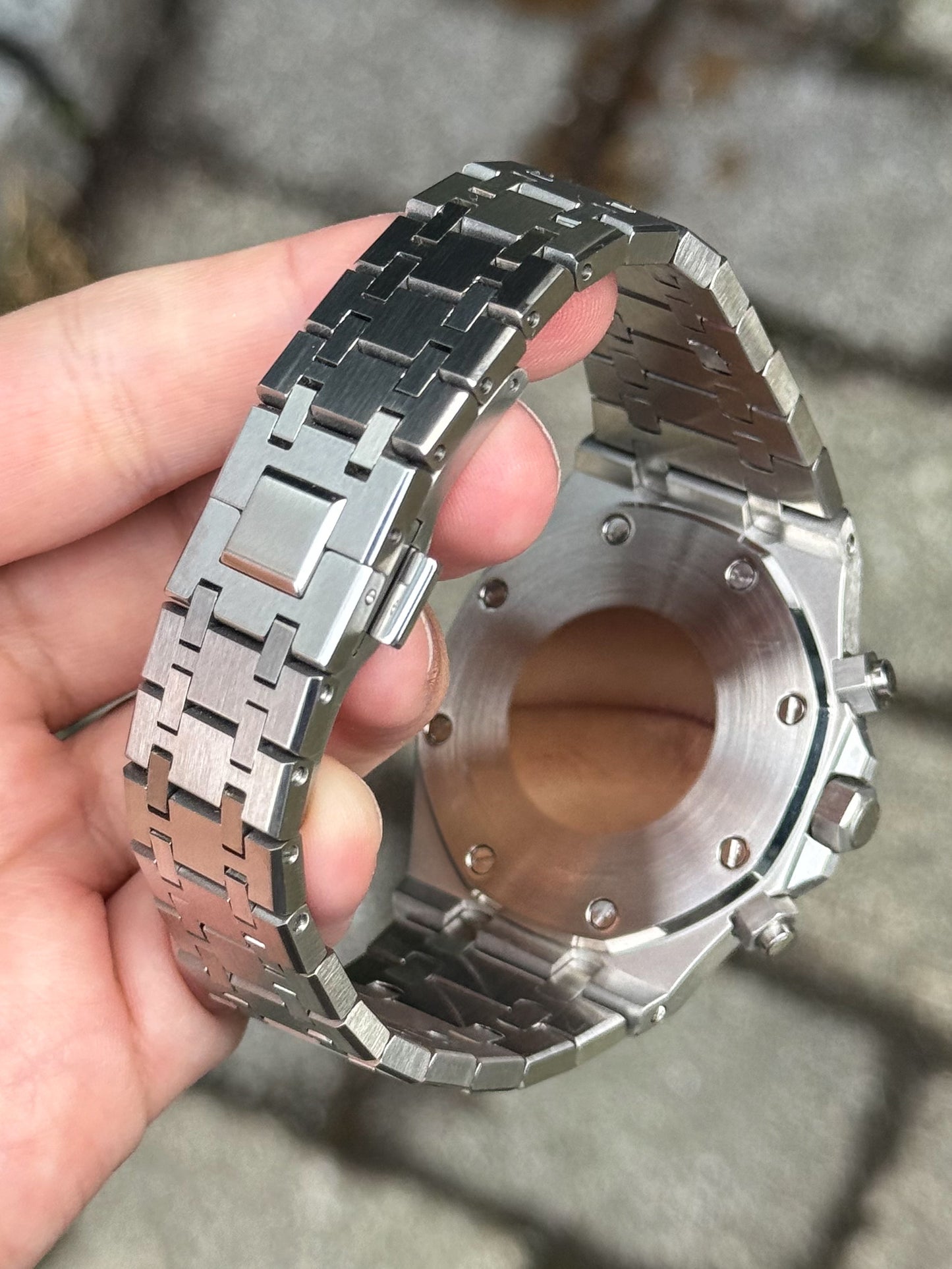 (På lager) "Black Dial" Royal Oak Chrono Mod