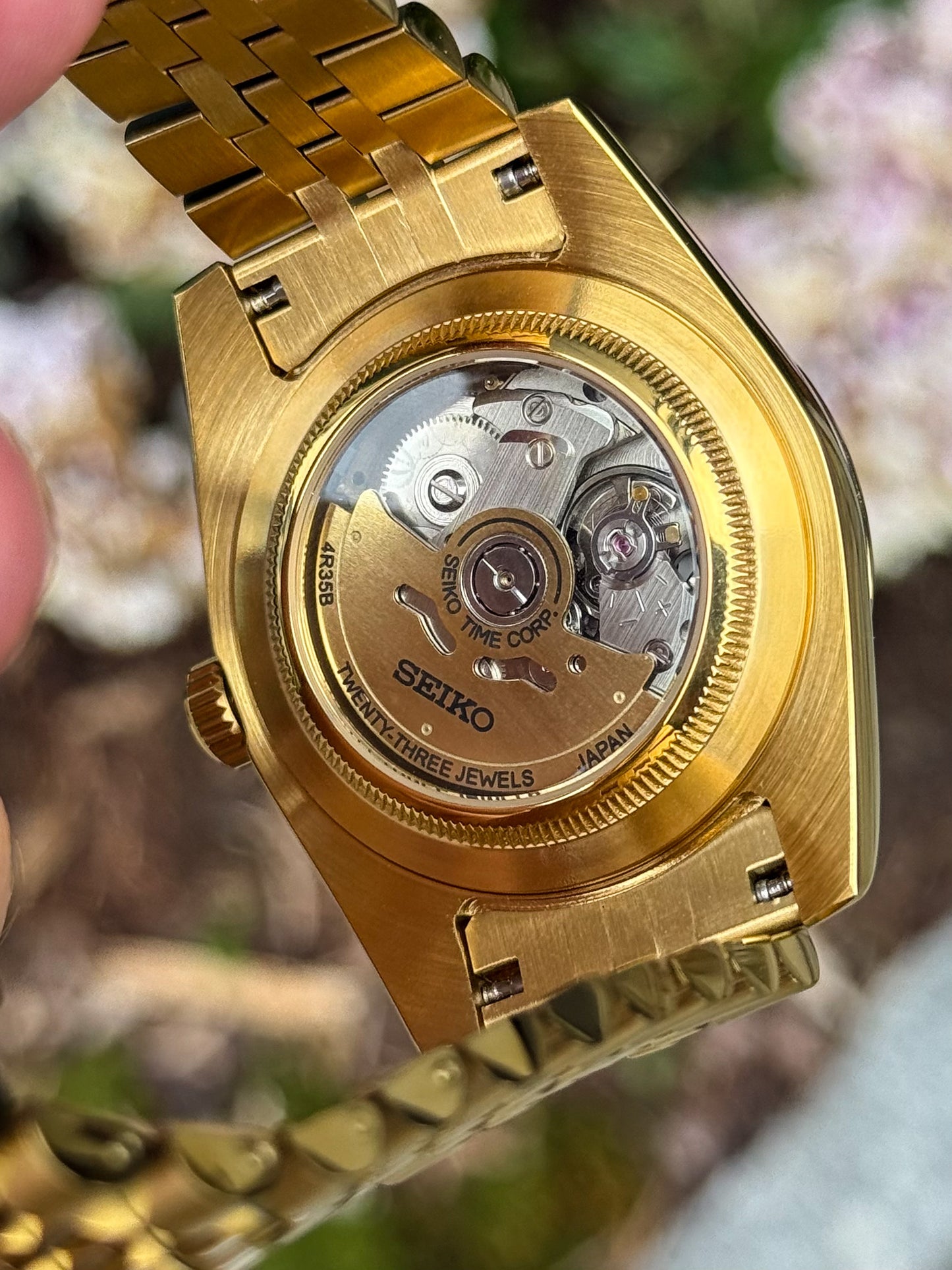 Gold "Black Dial" Datejust Mod