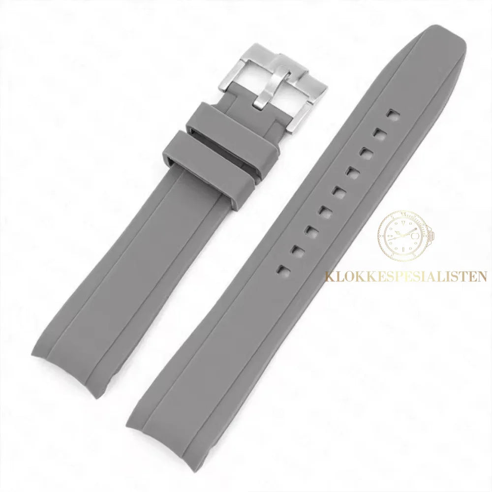 20mm Grå Curved Gummireim