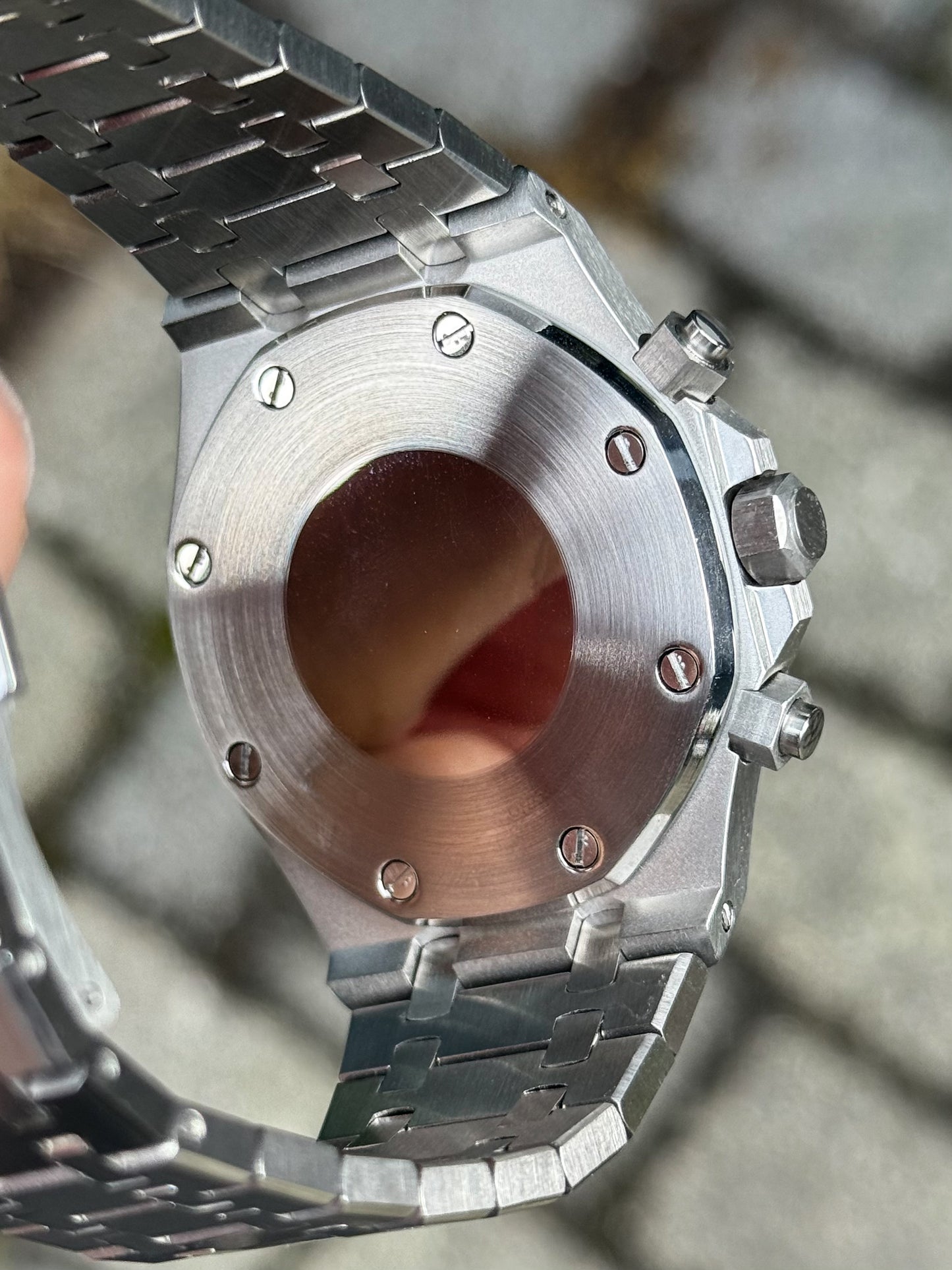 (På lager) "Black Dial" Royal Oak Chrono Mod