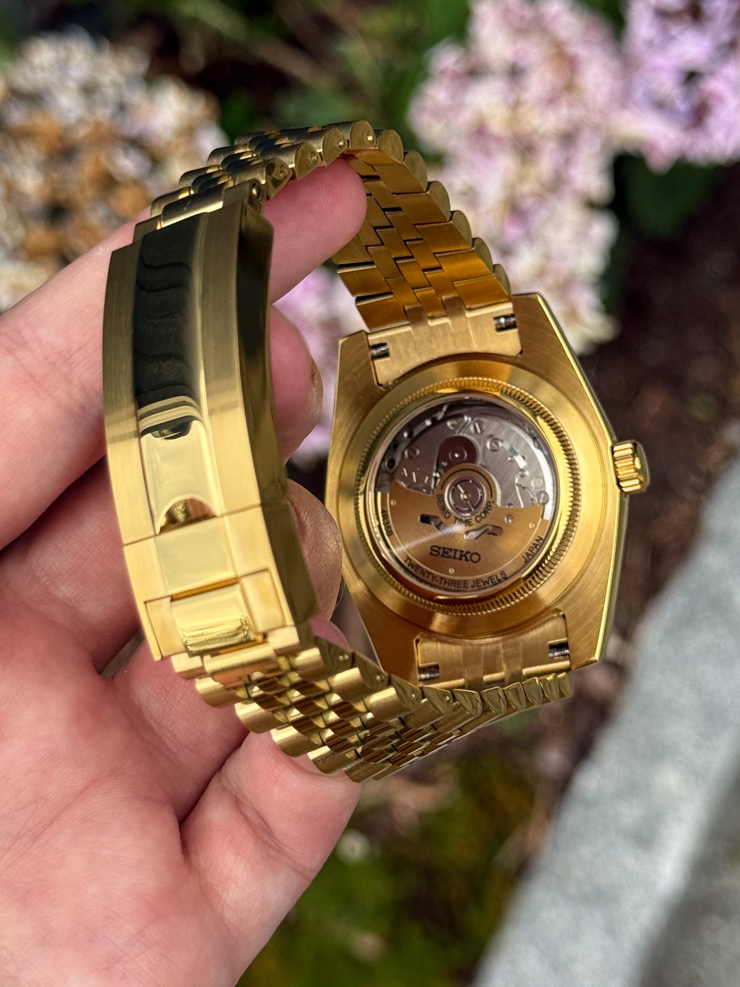 Gold "Black Dial" Datejust Mod