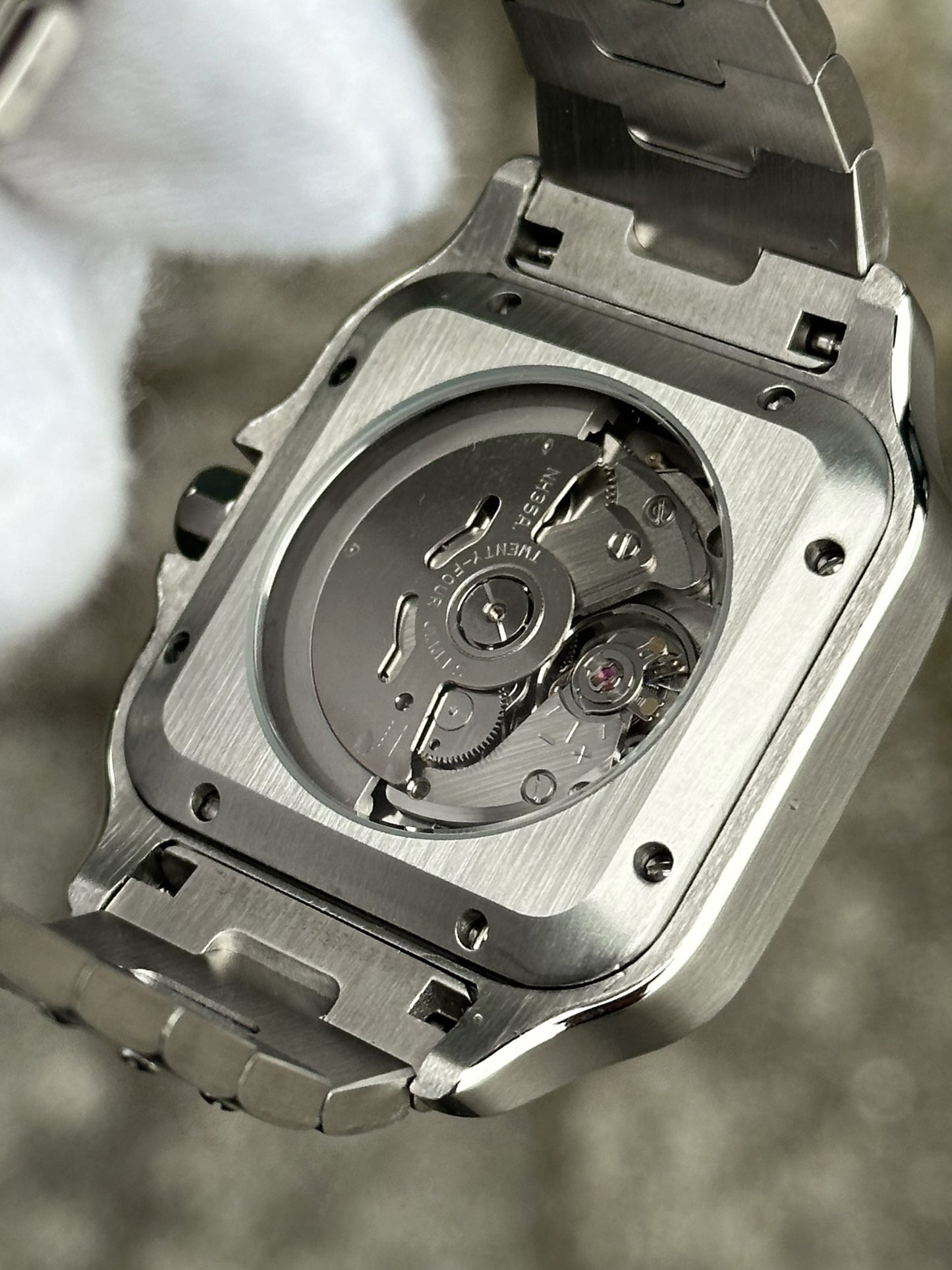 "White Dial" Santos Mod