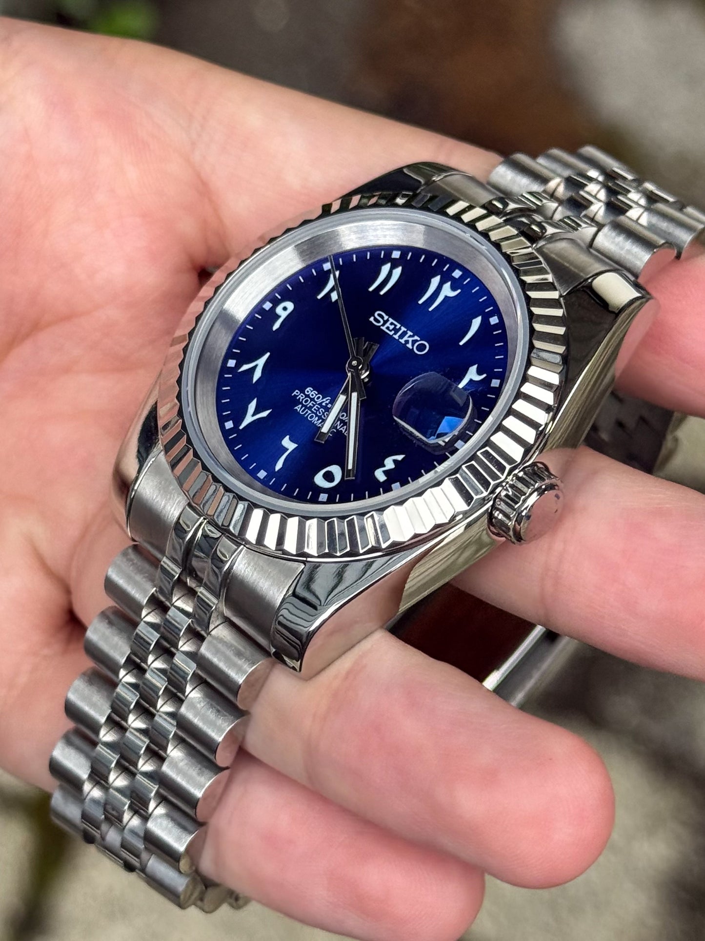 "Blue Arabic" Datejust Mod