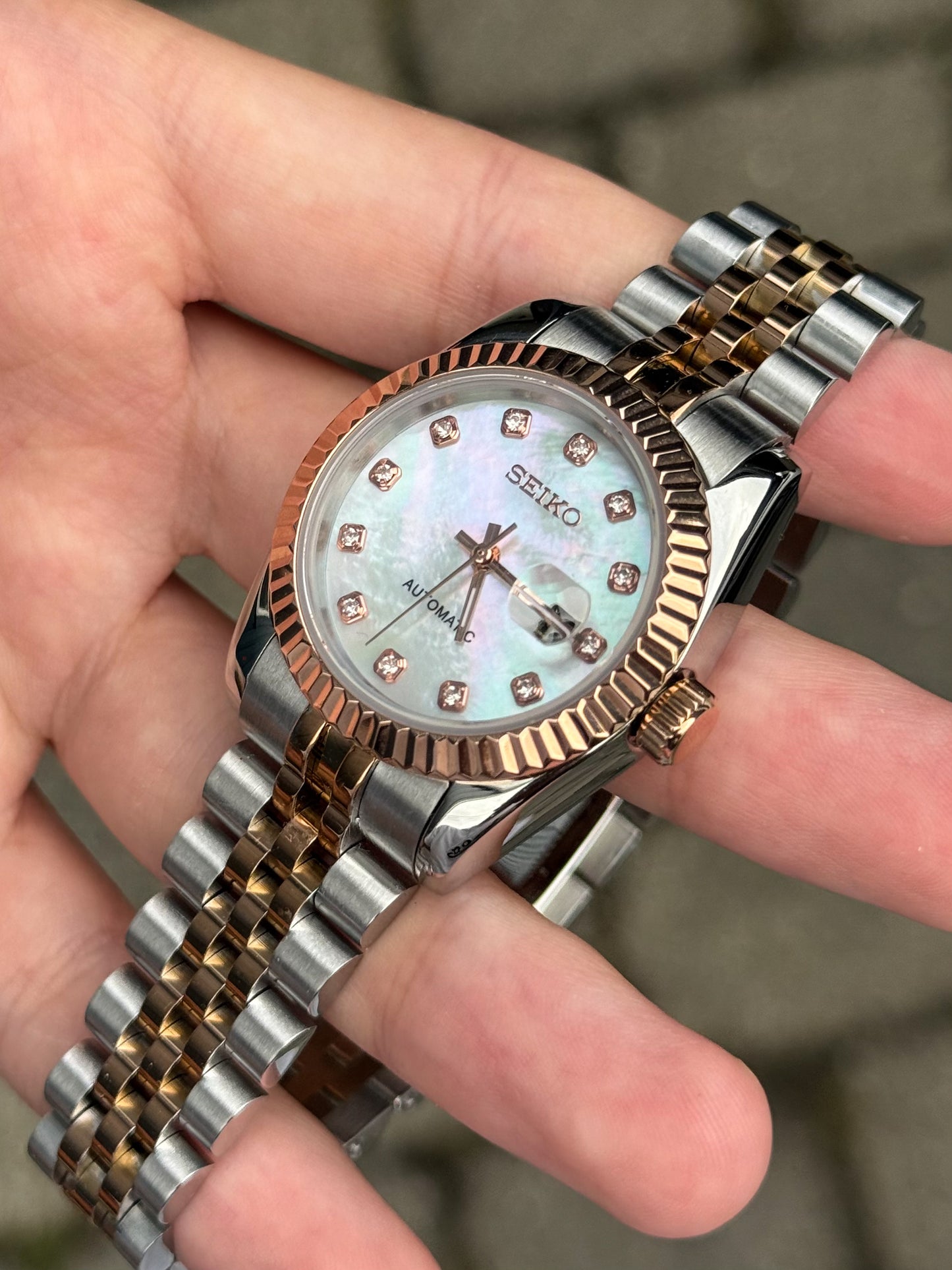 Rosegold "Mother of Pearl Diamond" Datejust Ladies 31mm Mod