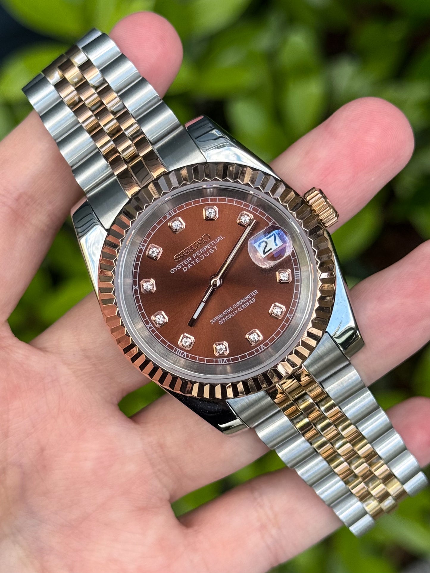 Two Tone "Diamond Choco" Datejust Mod
