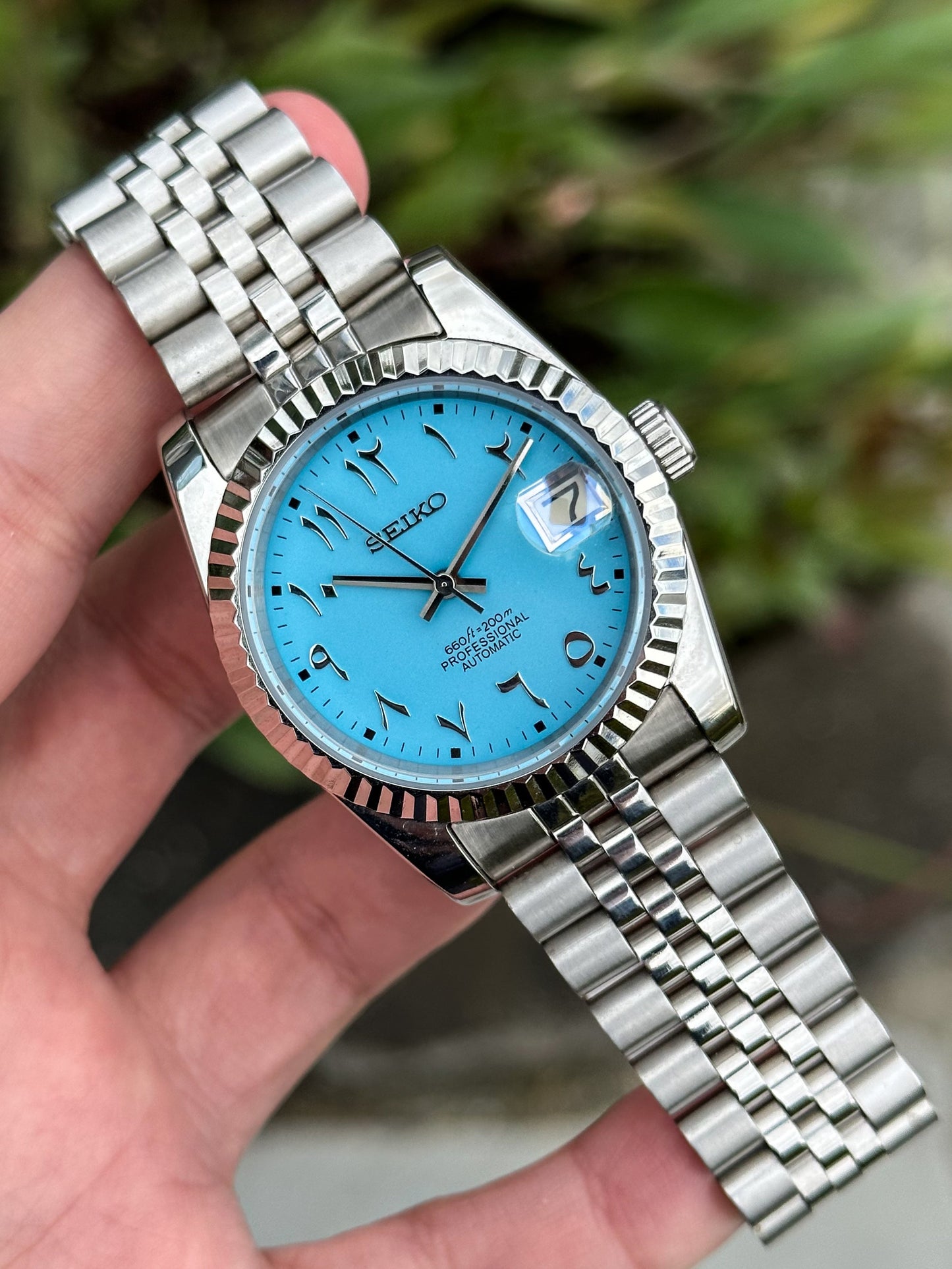 ’Turquoise Arabic’ Datejust Mod