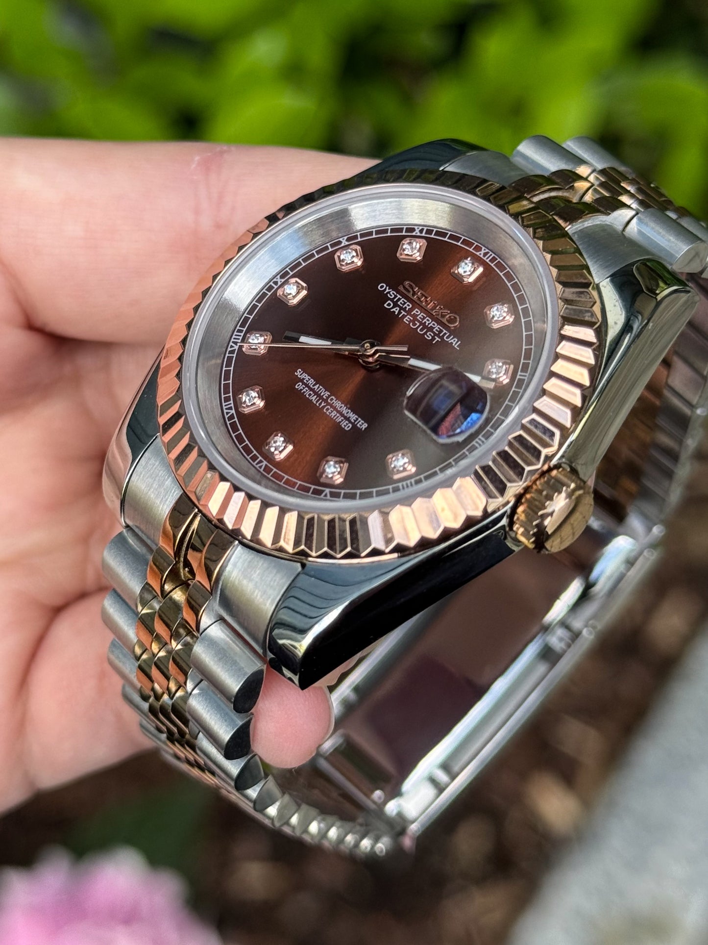 Two Tone "Diamond Choco" Datejust Mod
