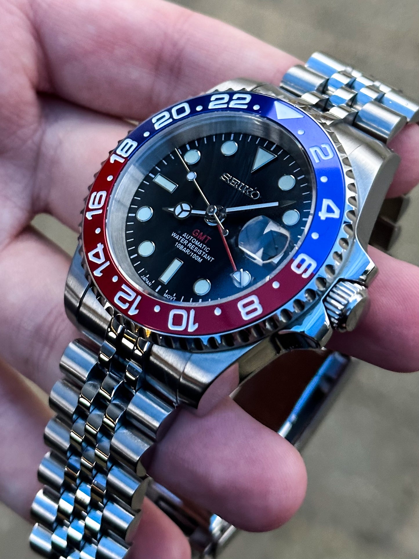 (PRE ORDER) "Pepsi" GMT-Master II Mod
