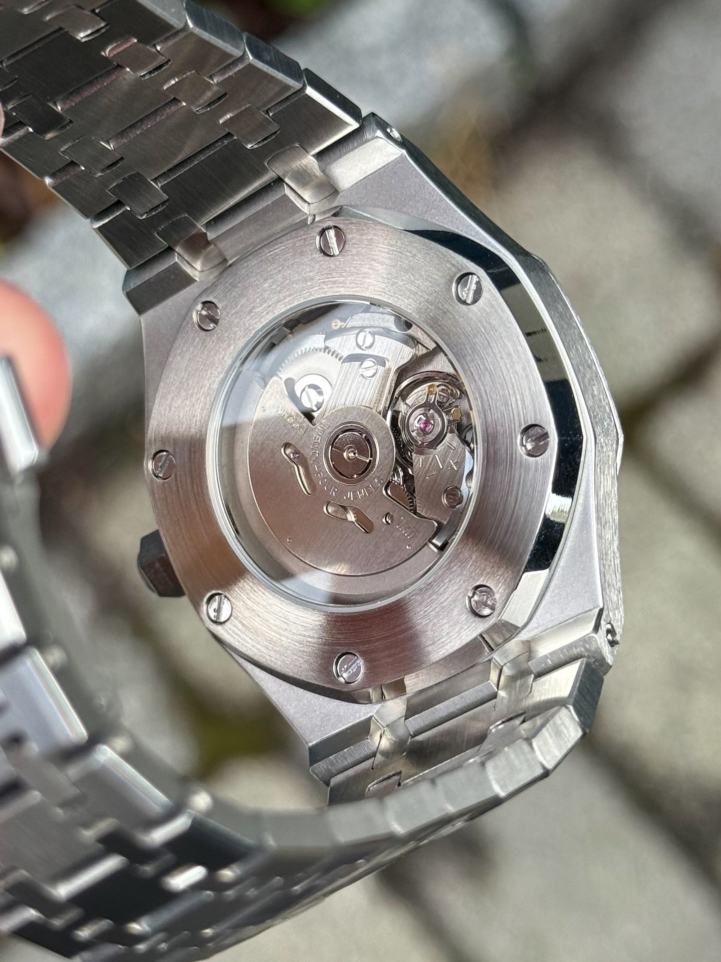 (På lager) "Black Dial" Royal Oak Mod