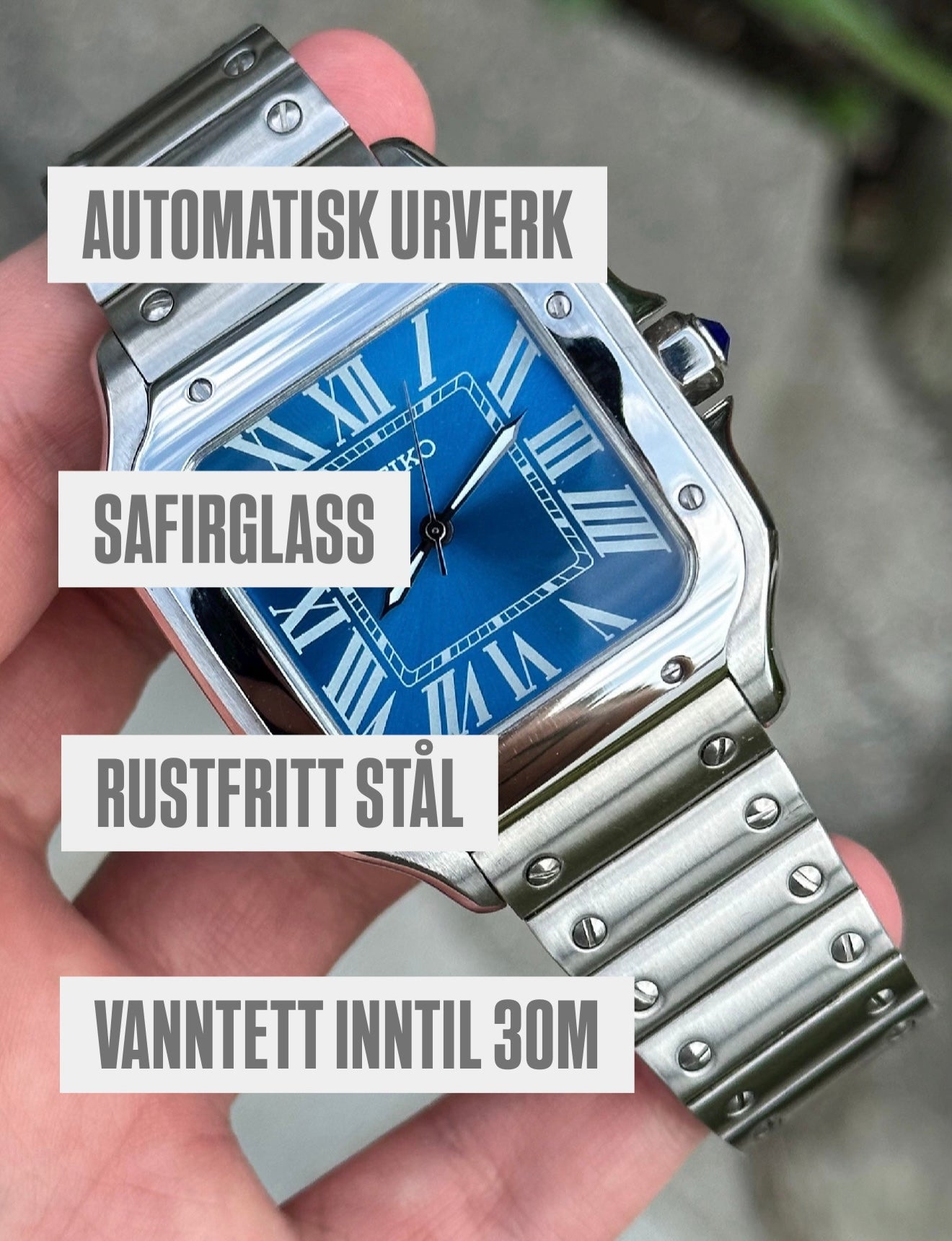 "Green Dial" Santos Mod