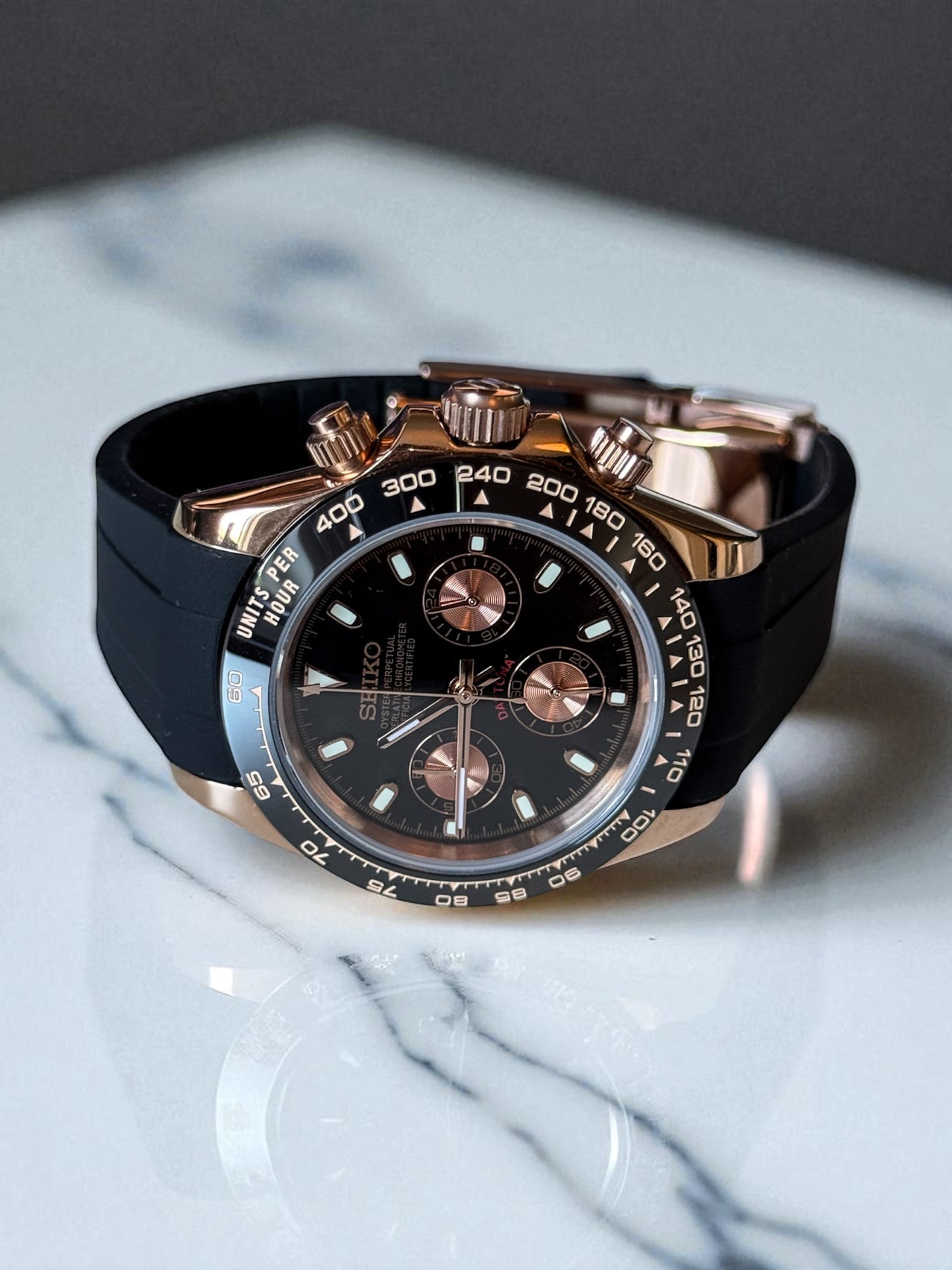Rosegold "Black Dial" Daytona Mod
