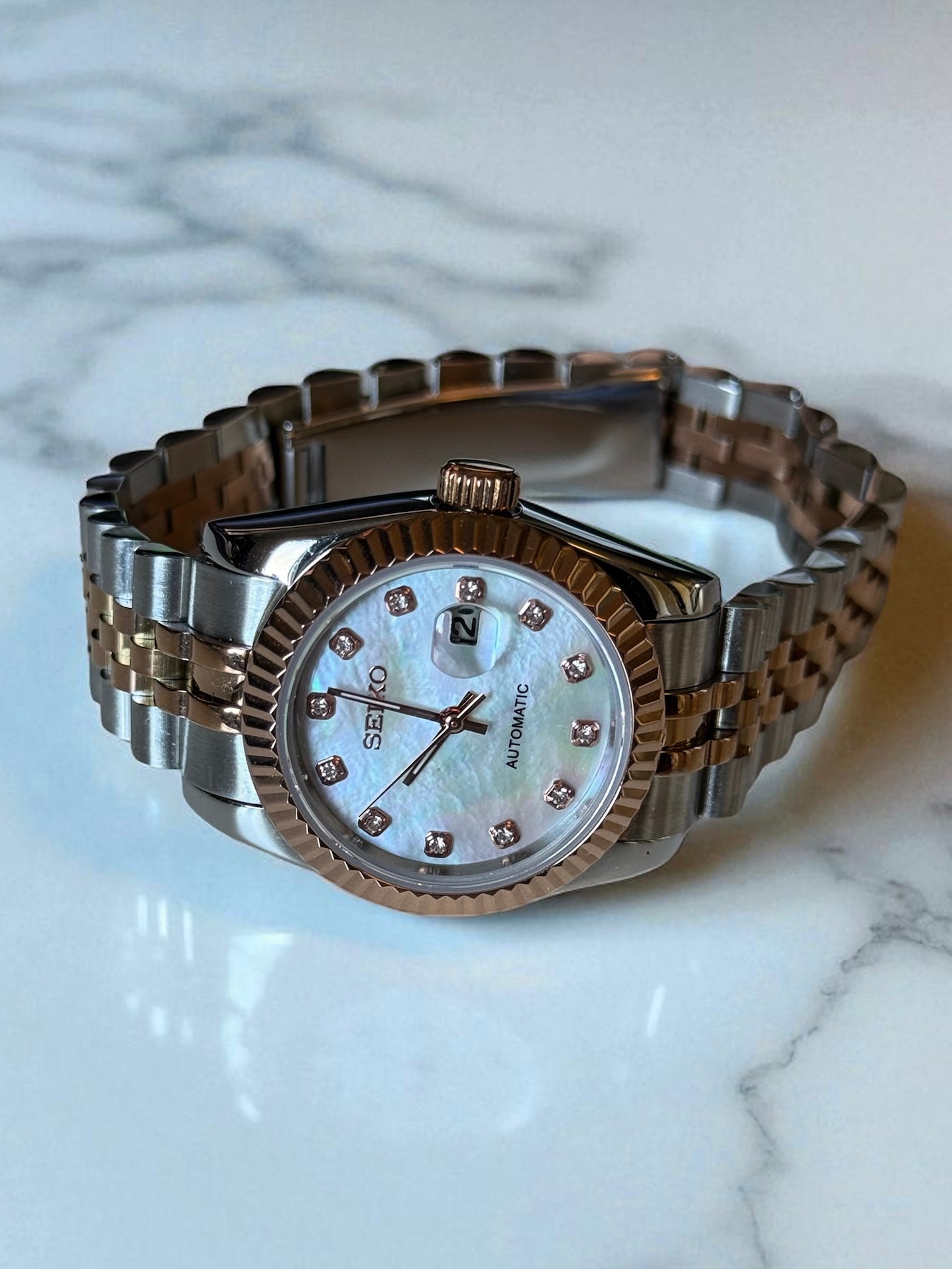 Rosegold "Mother of Pearl Diamond" Datejust Ladies 31mm Mod