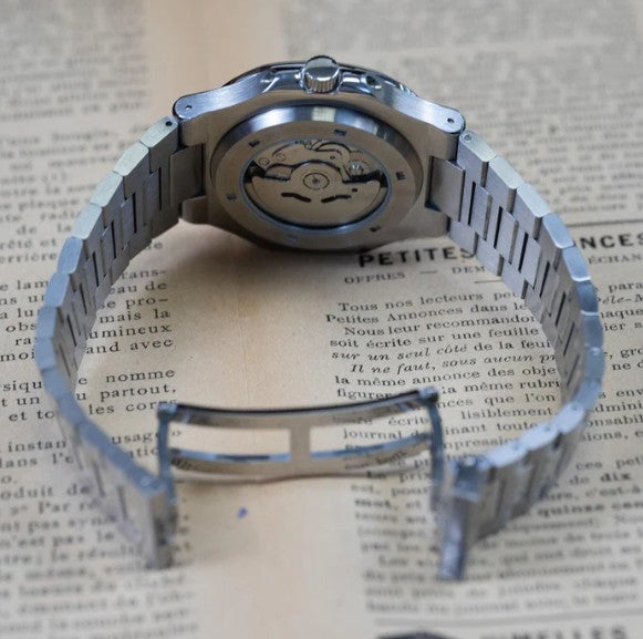 Open Heart "Green Dial" Nautilus Mod