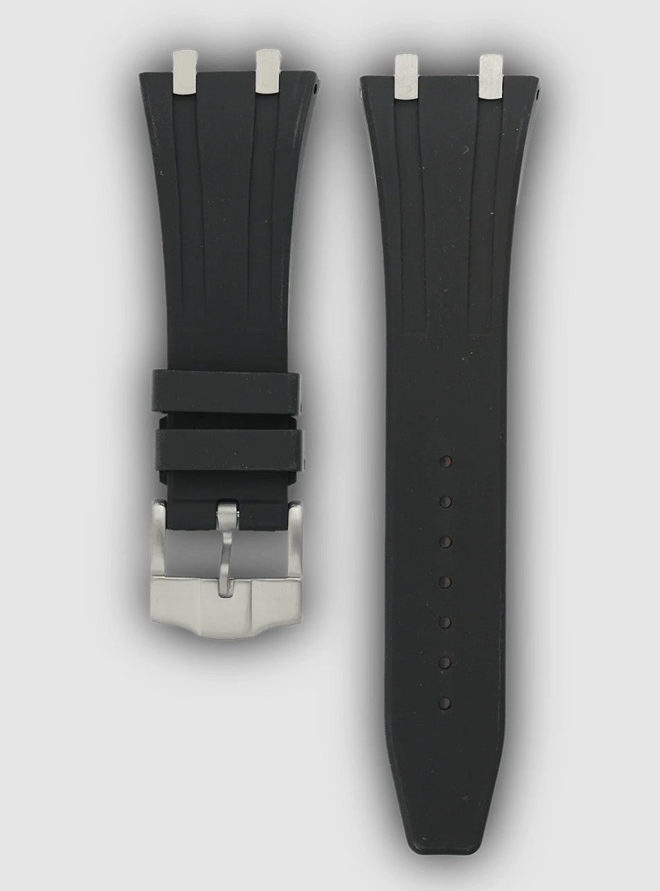 Royal Oak Black Rubber Strap (Sort)