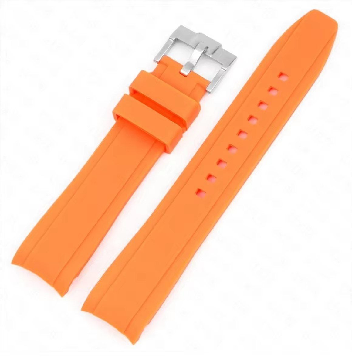 20mm Orange Rubber Strap