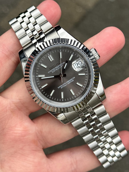 (PRE ORDER) "Rhodium" Datejust Mod