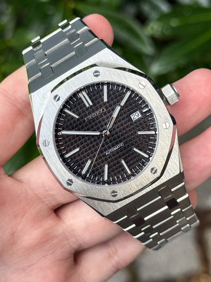 (På lager) "Black Dial" Royal Oak Mod