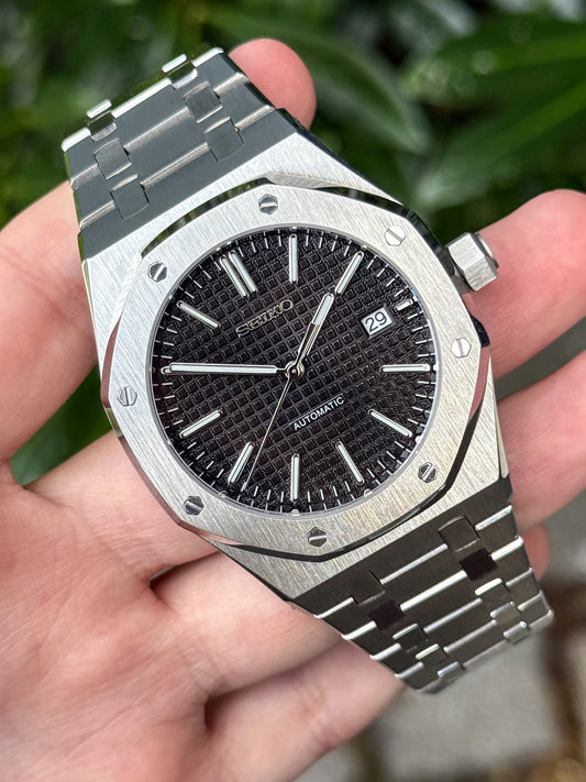 (På lager) "Black Dial" Royal Oak Mod