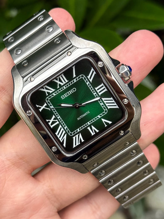 "Green Dial" Santos Mod