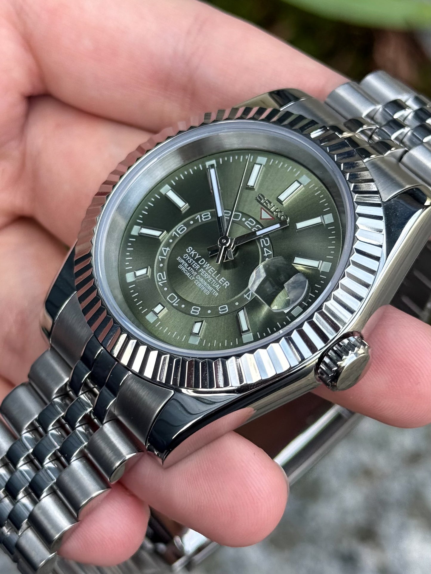 "Olive Dial" Sky Dweller Mod