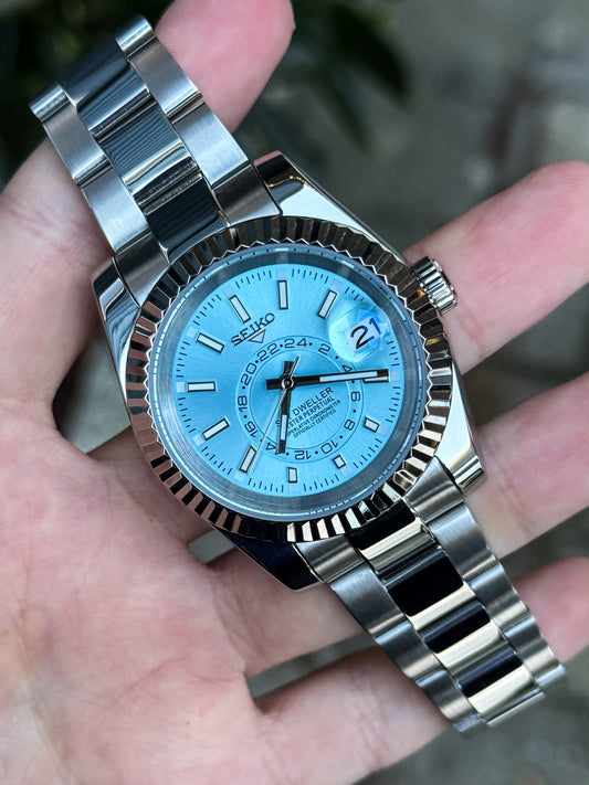 "Ice Blue" Sky Dweller Mod