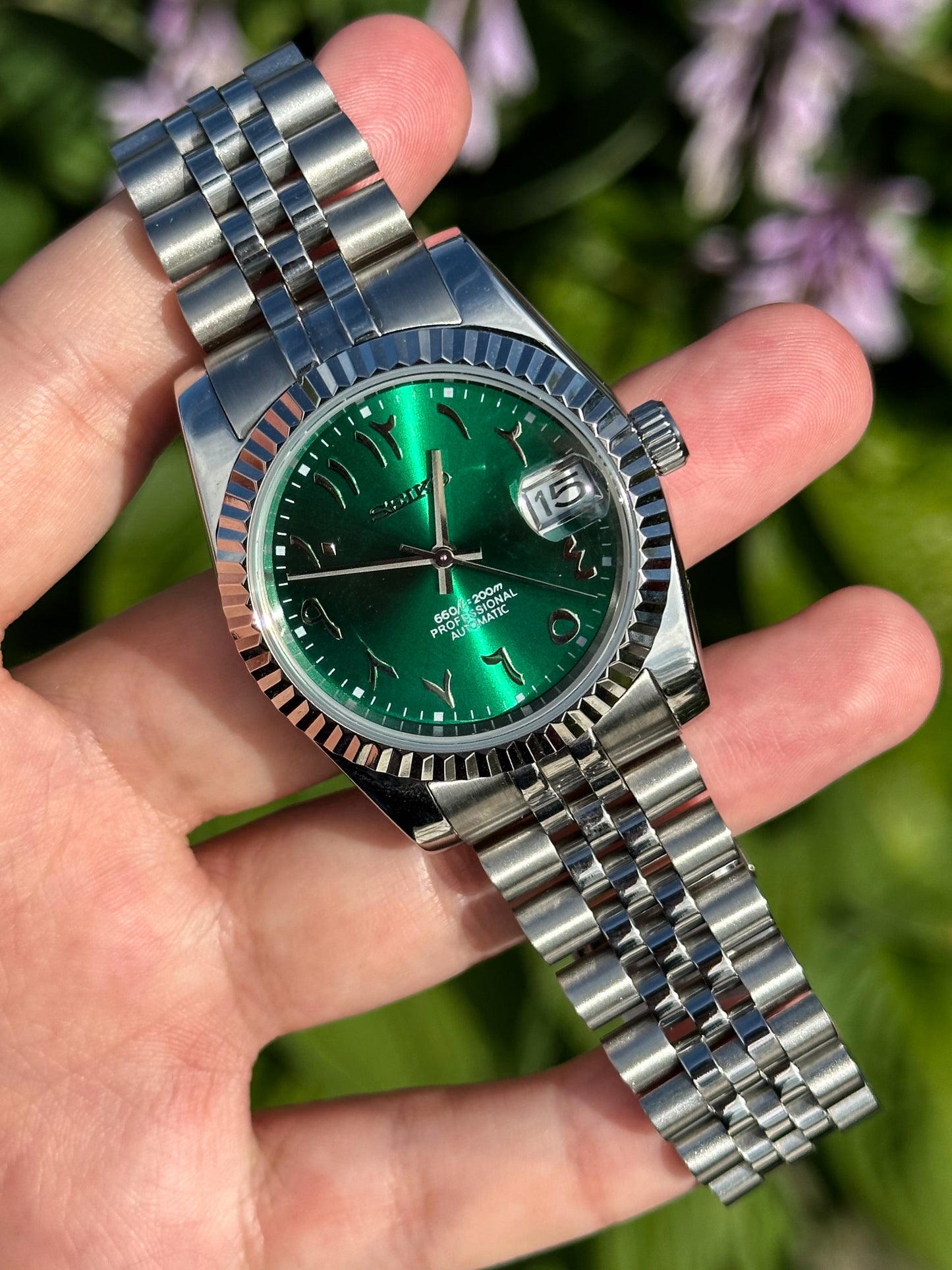 (PRE ORDER) Datejust "Green Arabic" Mod