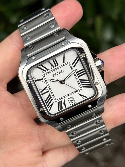 "White Dial" Santos Mod