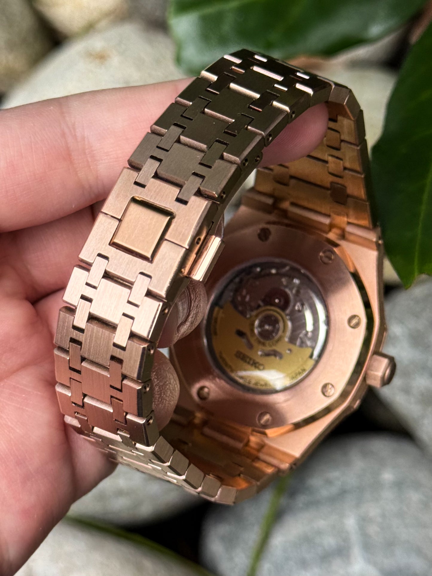 Rosegold "Blue Dial" Royal Oak Mod