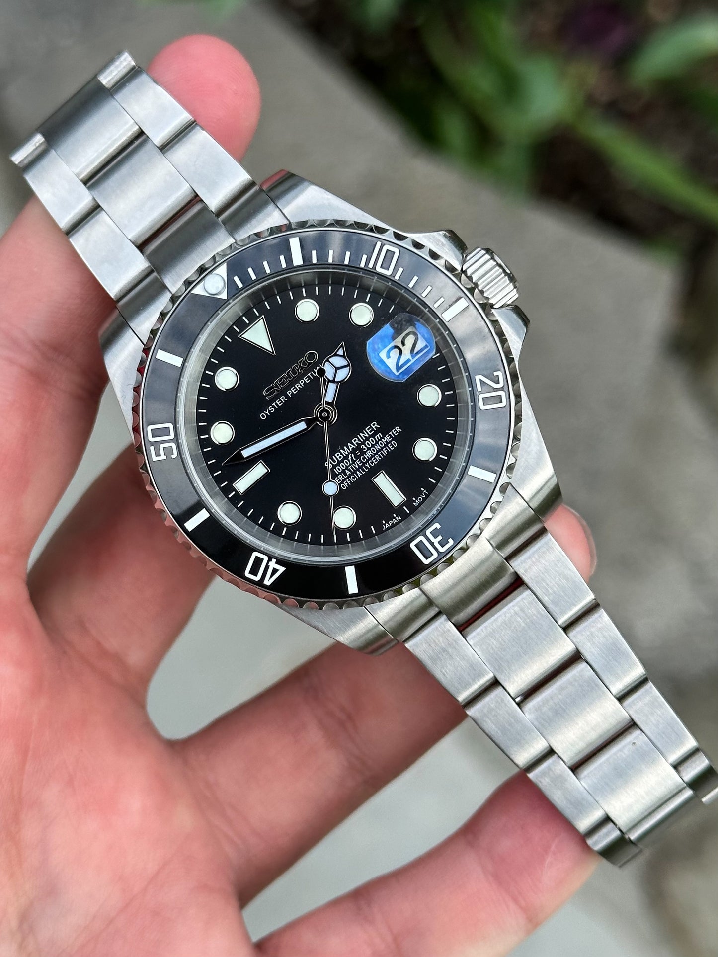 (PRE ORDER) Submariner "Black Dial" Mod