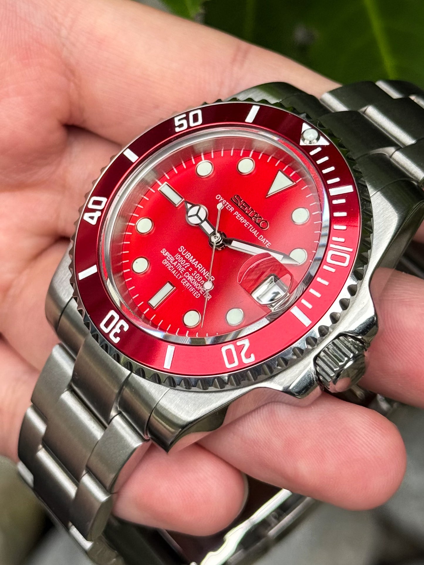 (På lager) "Ruby Red" Submariner Mod