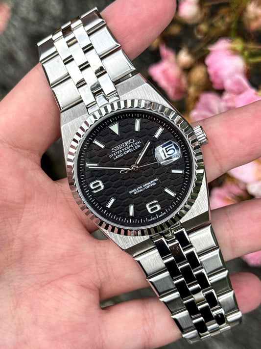 (På lager) "Black Dial" Land-Dweller Mod