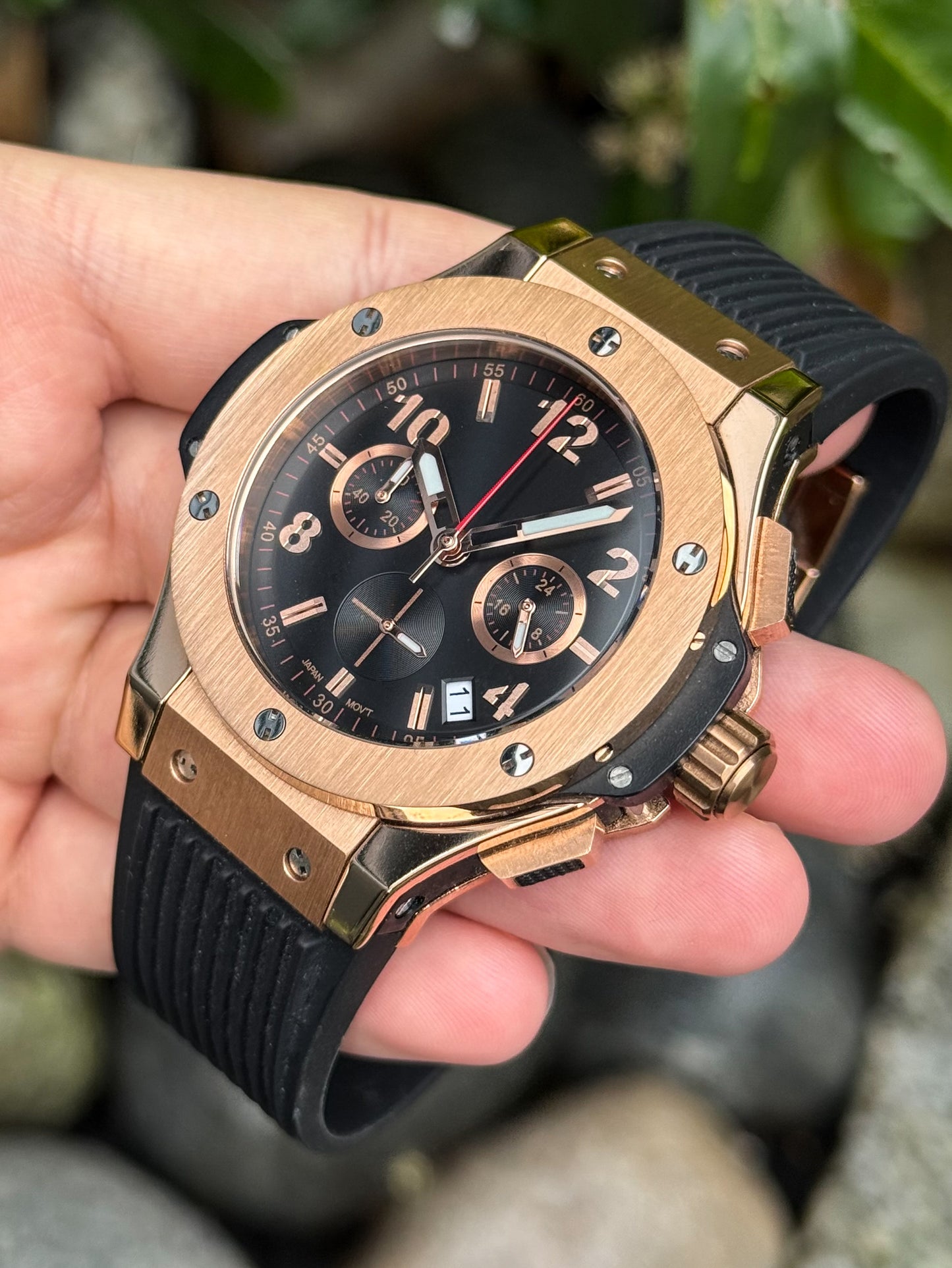 (På lager) Rosegold "No logo" Big Bang Mod