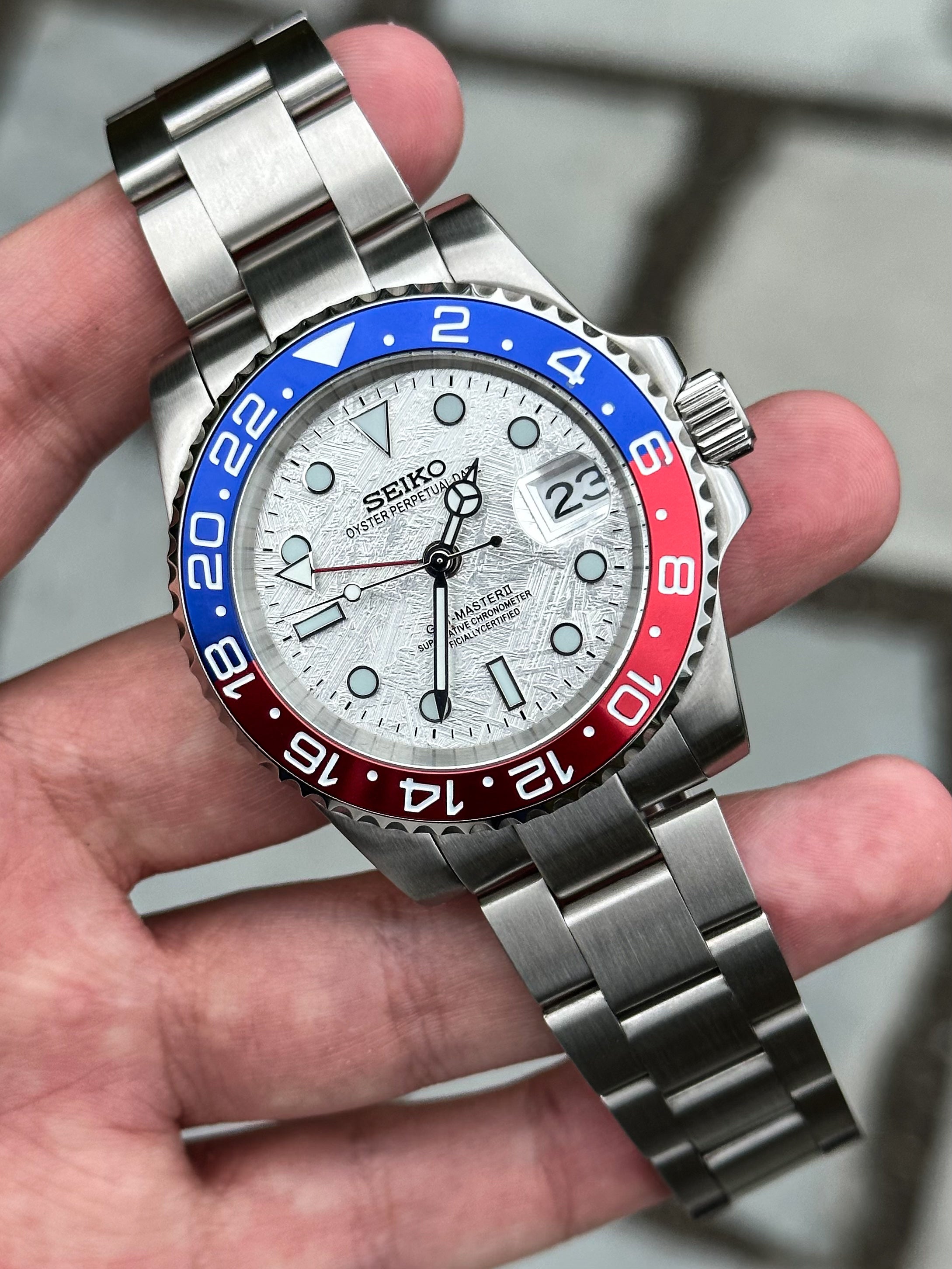 Gmt master meteorite dial best sale