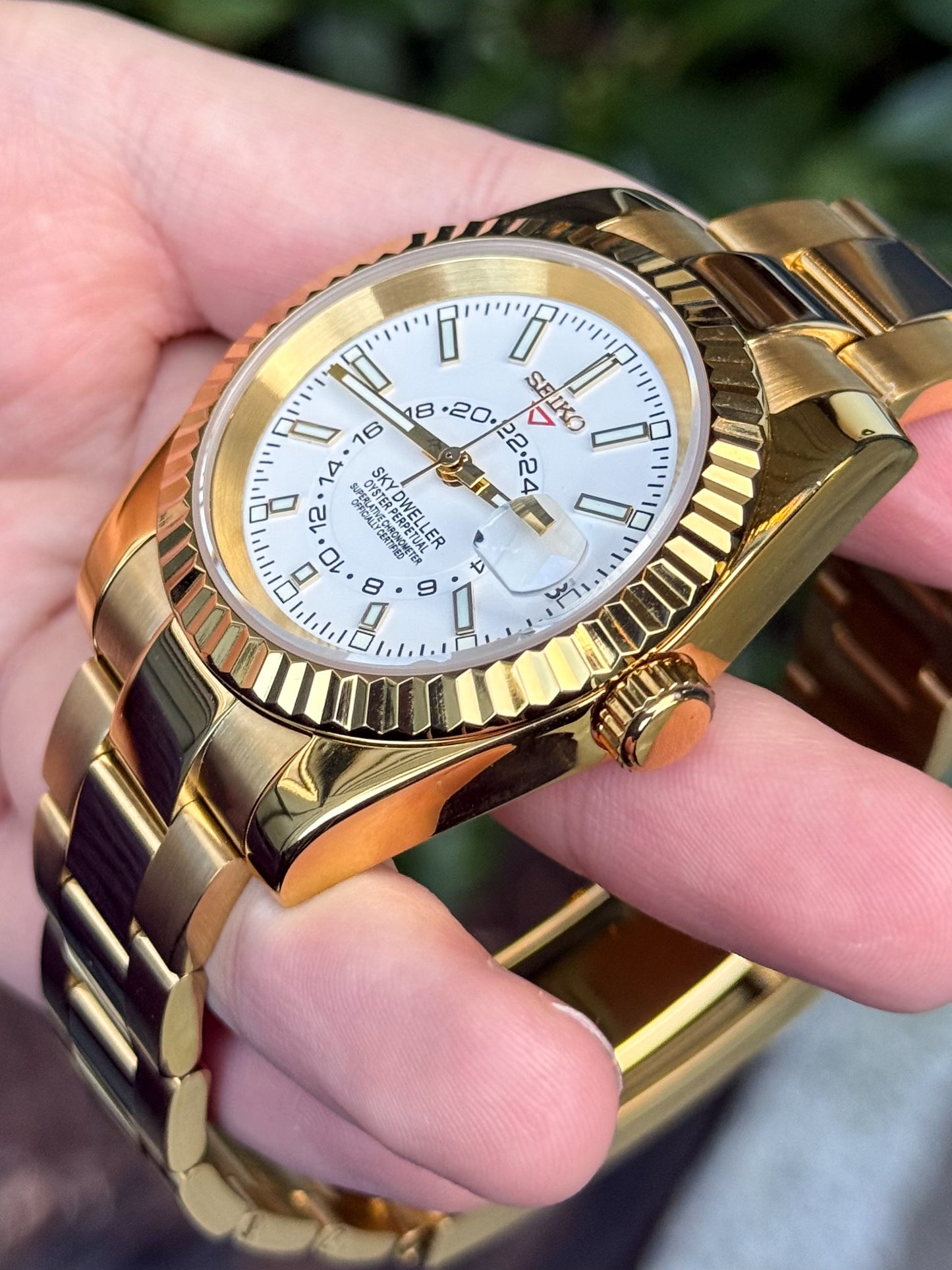 Gold "White Dial" Sky Dweller Mod