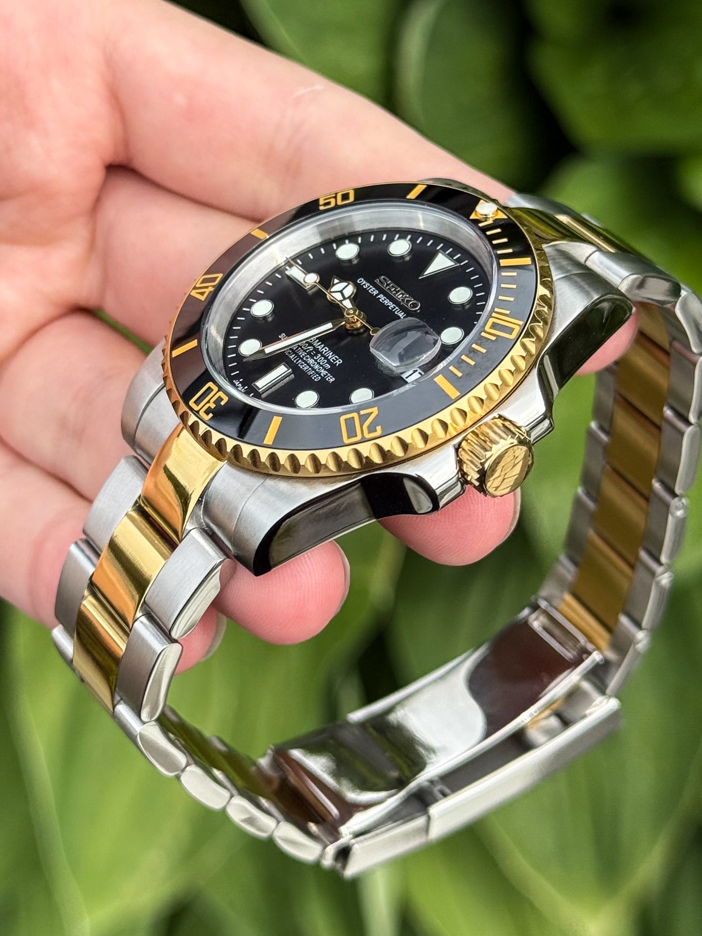 "Black & Gold"  Two Tone Submariner Mod