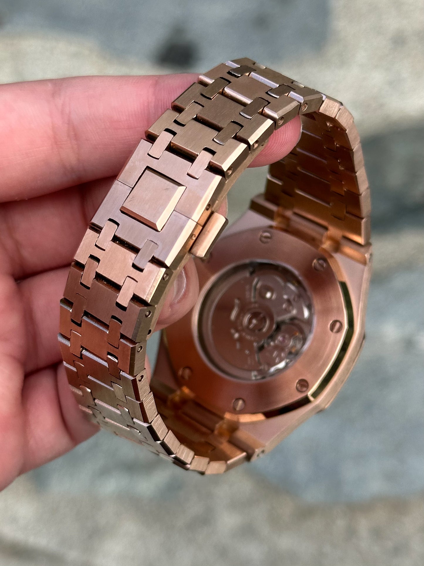 (PRE ORDER) Rosegold "White Dial" Royal Oak Mod