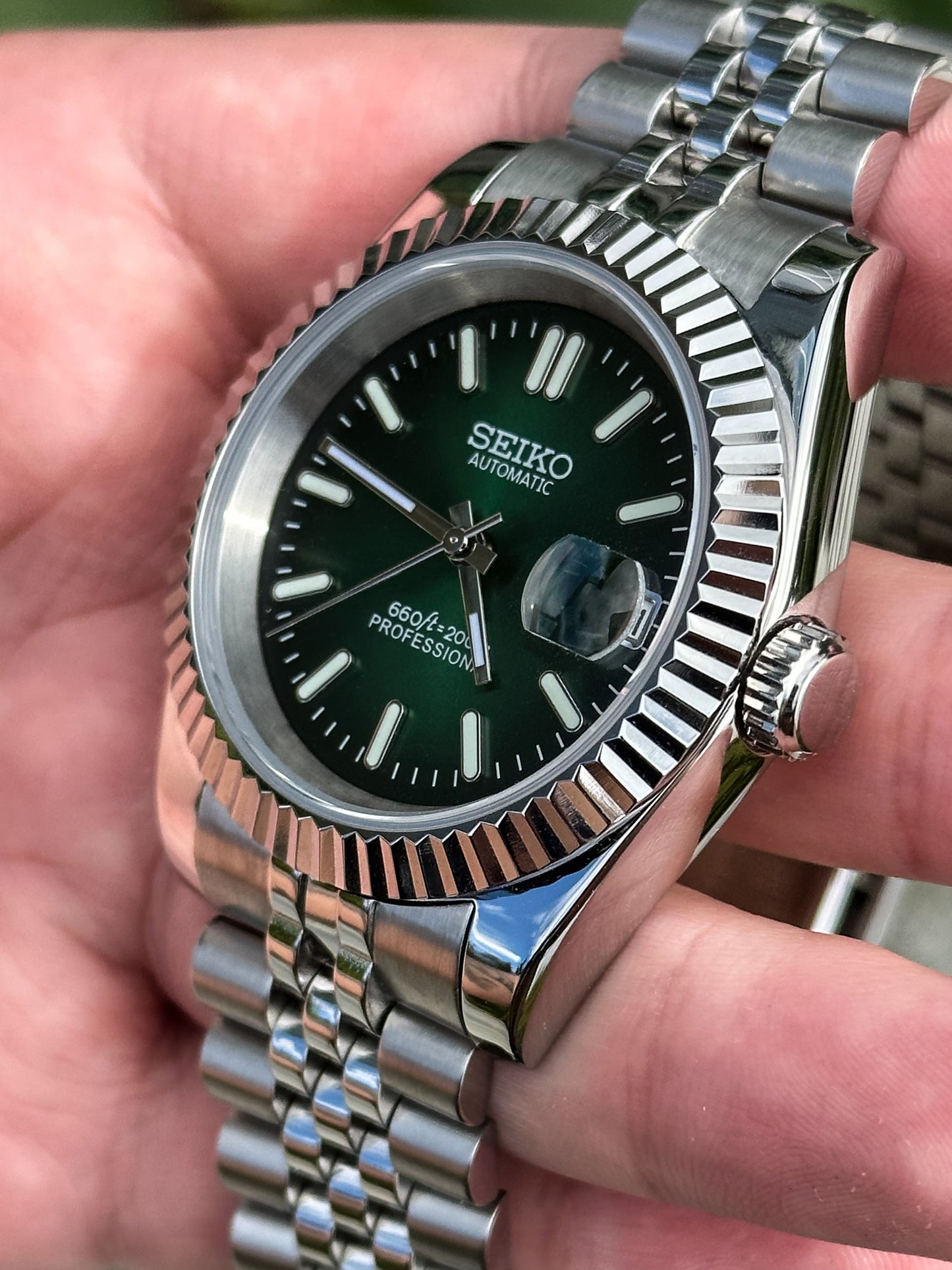 (PRE ORDER) "Gradient Green" Datejust Mod