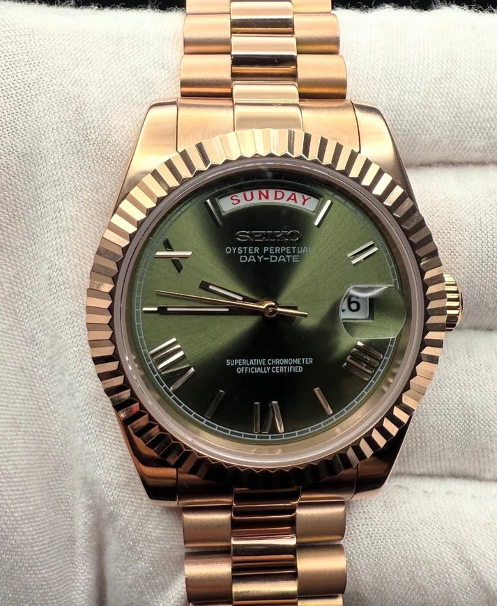 Rosegold "Olive Dial" Day-Date Mod