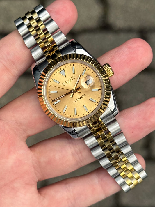 (På lager) Two Tone "Champagne Dial" Datejust Ladies 31mm Mod