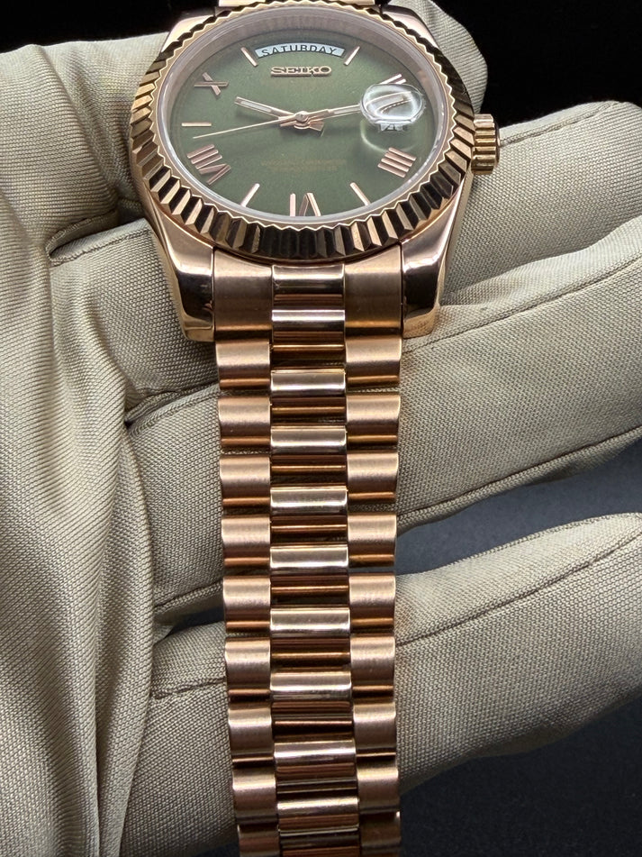 Rosegold "Olive Dial" Day-Date Mod