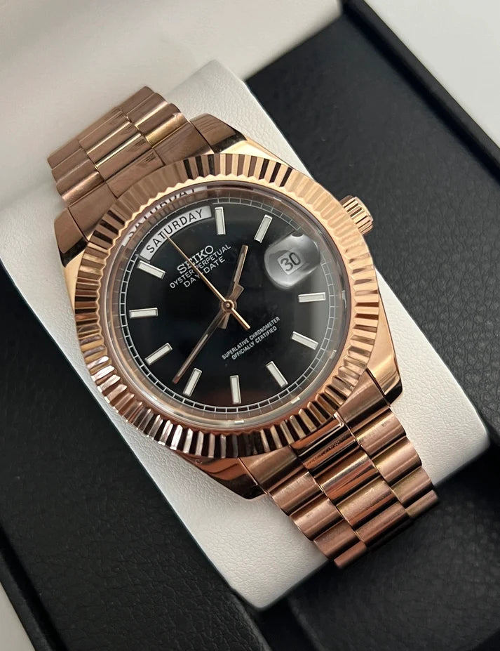 Rosegold "Black Dial" Day-Date Mod