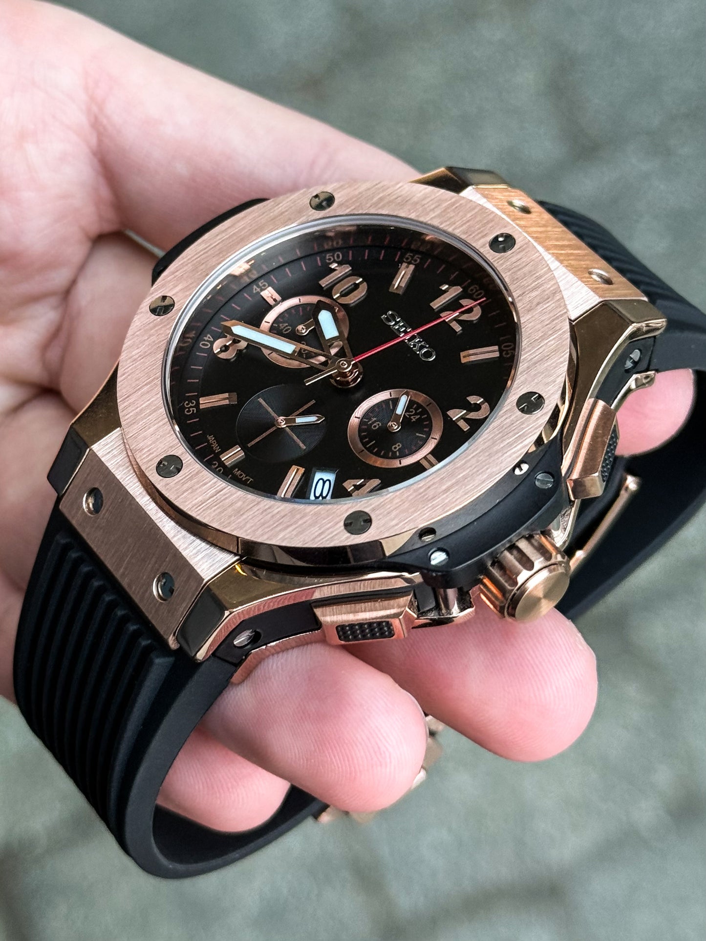 (På lager) "Big Bang" Rosegold Mod