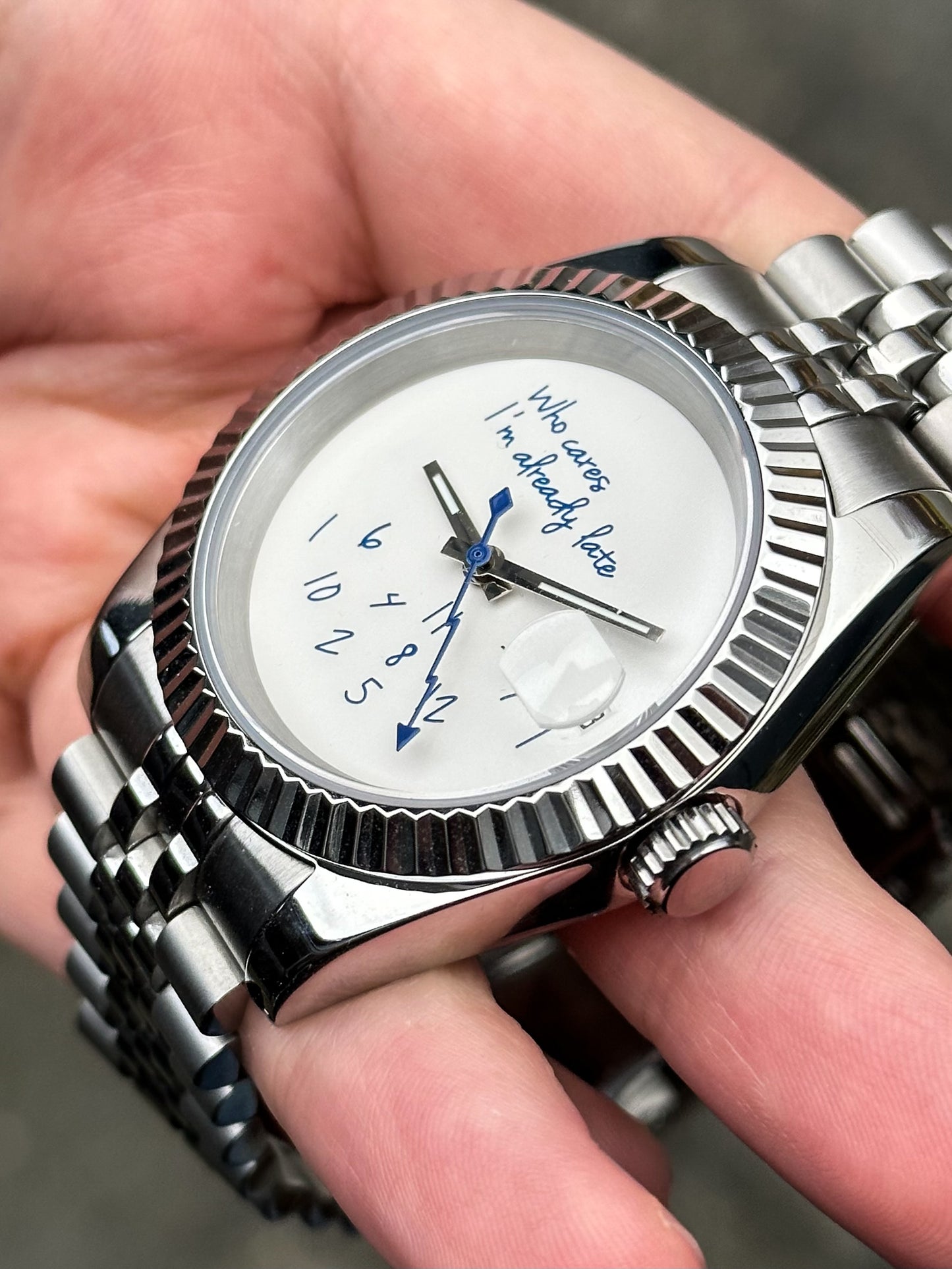 (PRE ORDER) "Who Cares" Datejust Mod