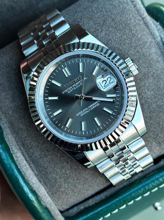 (PRE ORDER) "Rhodium" Datejust Mod