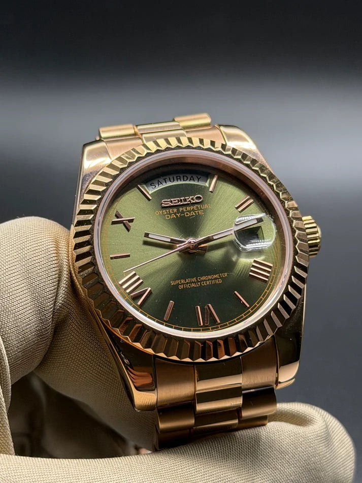 Rosegold "Olive Dial" Day-Date Mod