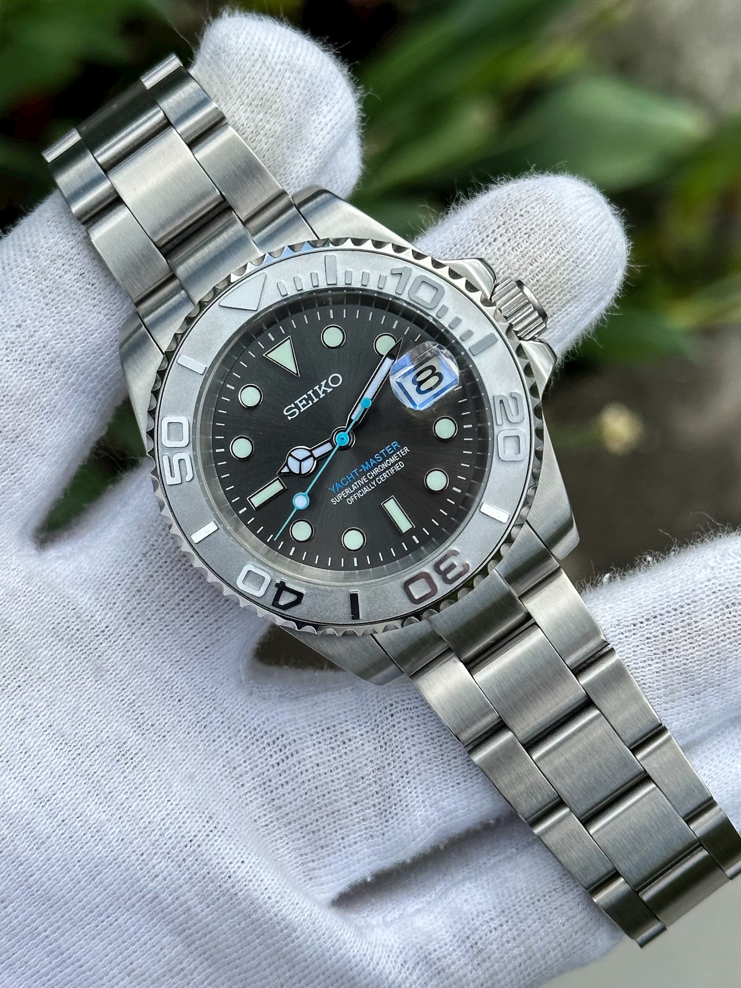 (PRE ORDER) "Rhodium" Yacht-Master Mod