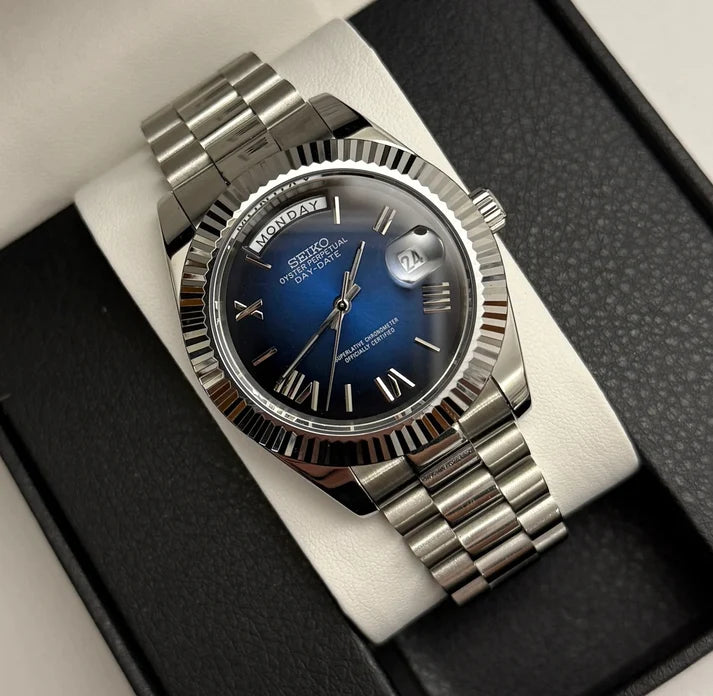 "Deep Blue" Day-Date Mod