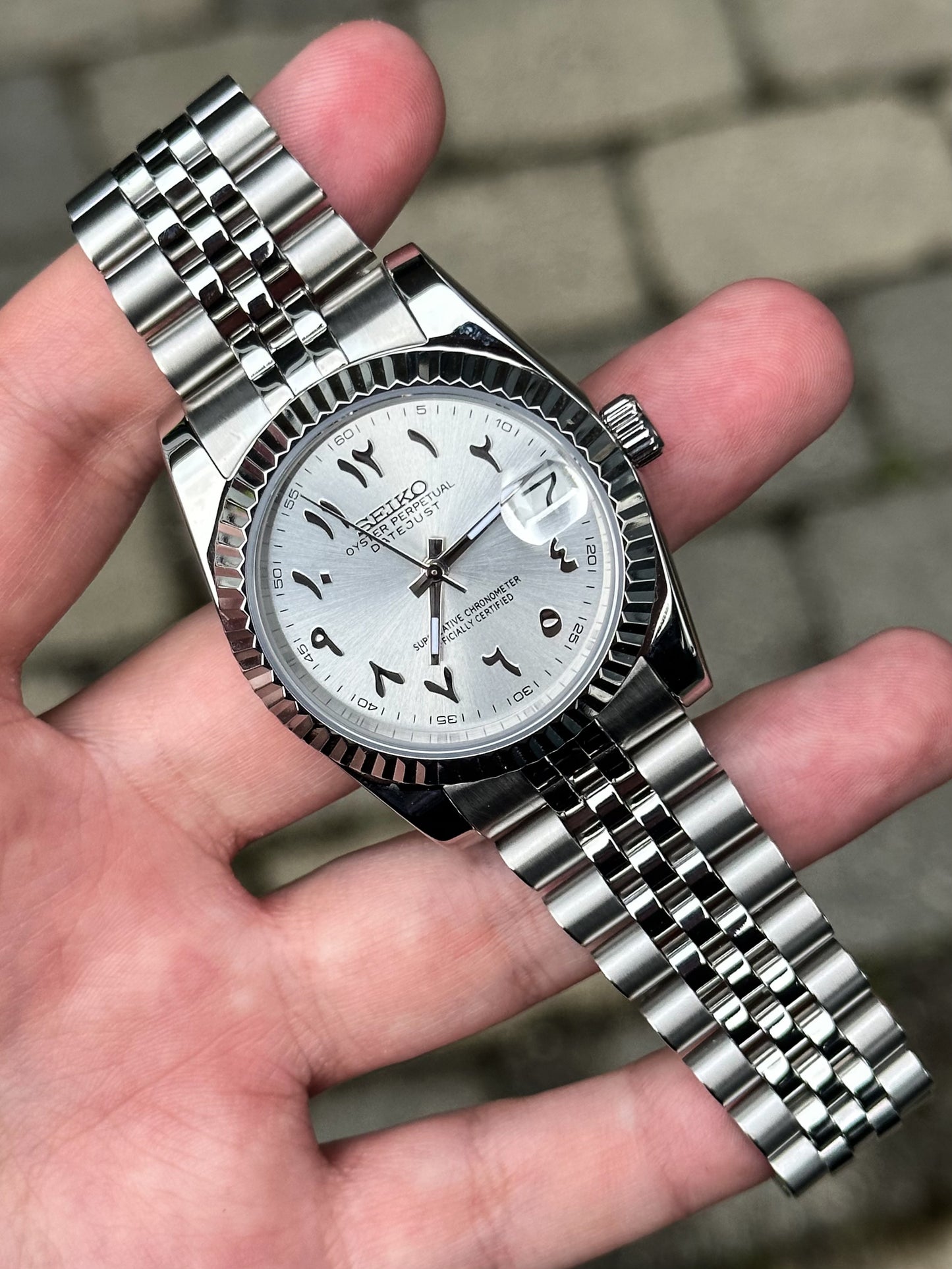 (PRE ORDER) Datejust "Silver Arabic" 36mm Mod