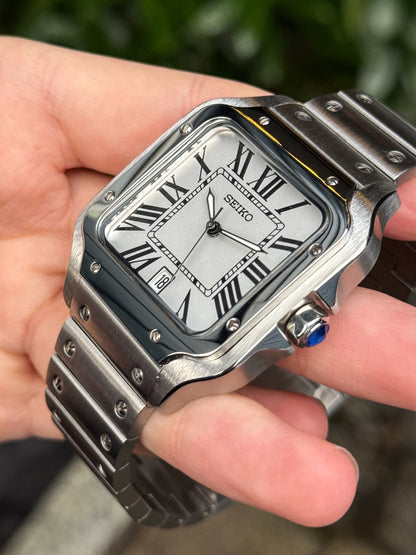 "White Dial" Santos Mod