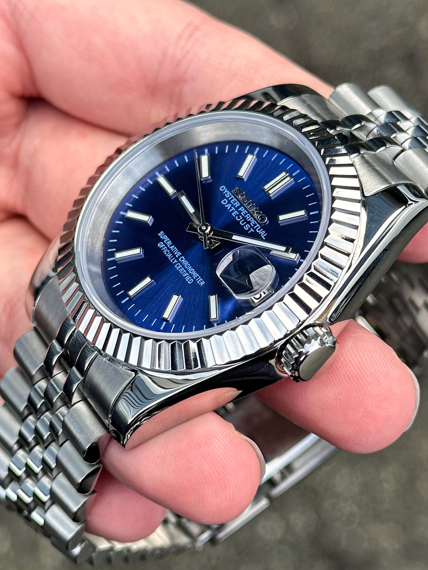 (PRE ORDER) "Blue Dial" Datejust Mod